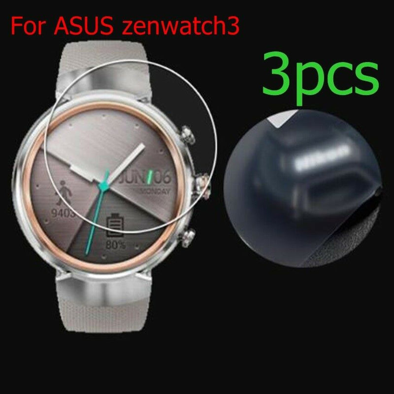 3pc soft Anti-scratch Shockproof Film Screen Protector for ASUS zenwatch3 Watch
