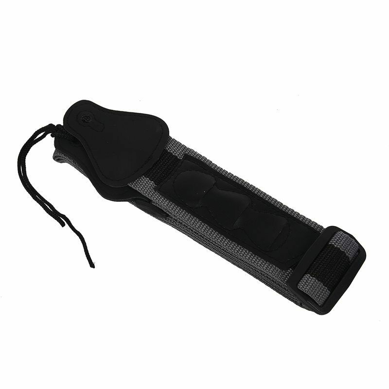 Guitar Strap With 3 pcs Plectrum For electric/Acoustic Guitar Black+gray