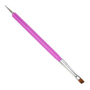 1pc Pro Double-Ends Nail Art Pen Painting Dotting Polish Brush Tools(Pink)