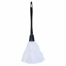 1pc Fashion Turkey Feather Duster with Black Plastic Handle Cleaning Tool(w