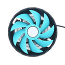 3Pin 1500RPM CPU Cooler Radiator Computer Mute Cooling Fan for INTEL/AMD Mu O7F4