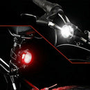 USB Rechargeable Bike Light Set 4 Modes Front Light Rear Tail Warning Lamp