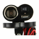Motorcycle USB Power Supply Port Cigarette Lighter Socket Charger for Cellp