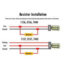 4x 50W 6ohm Load Resistor For Fix LED Bulb Fast Hyper Flash Turn Signal Blinkelj