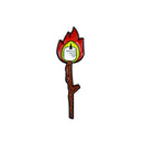 Creative Candle Flame Brooches Backpack Lapel Jacket Clothes Pins Badges A