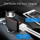 Dual USB Charger 2 Way Car Cigarette Lighter Socket Splitter Adapter DC 12V