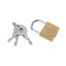 Brass Padlock Long Shackle Travel Luggage/Suitcase/Gate Lock Security 3 Keys 3C