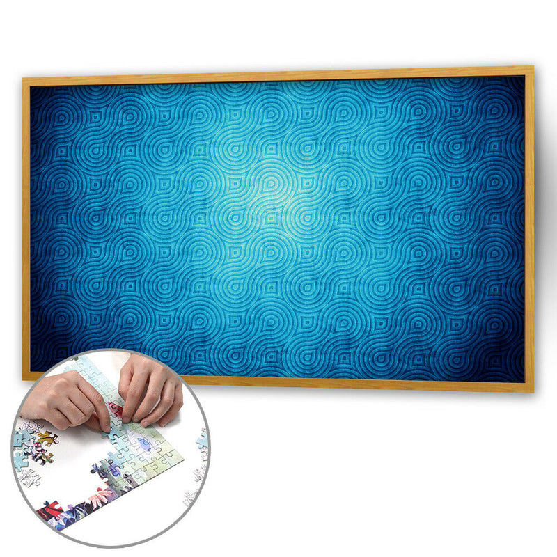 1000 Pieces Adults Kids Paper Jigsaw Puzzles Blue Spiral Assembling Picture