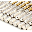 13 Pcs 1/4" Titanium Coated High Speed Steel Drill Set Hex Shank 1.5-6.5mm
