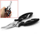 Black Stainless Steel Fishing Pliers Scissor Line Cutter Hook Remove Tackle New