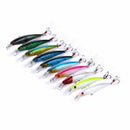 10X Fishing Lures Minnow Bait Crankbait Bass Wobbler Tackle Saltwater New