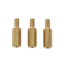 50 Pcs M3 Male x M3 Female 11mm Length Brass Screw Thread PCB Stand-off Spa P6G5