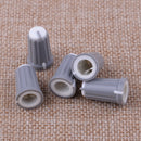 20x Plastic Control Knob Insert Type 12mmDx19mmH 6mm D Shaft Grey