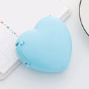 4 Pcs Heart-Shaped Tape Dispenser Plastic Portable Colorful Roll Tape Organ Y6T3