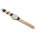 Ladies Music Symbol Pattern Leather Strap Wrist Watches black Q5F4