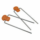 2pcs/pair Orange Color Auto Car Audio Video Stereo Radio Removal Tools Key