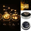 1M 10LED Fairy Light Solar Mason Jar Lid Lights Color Changing Garden Decor O9Y9