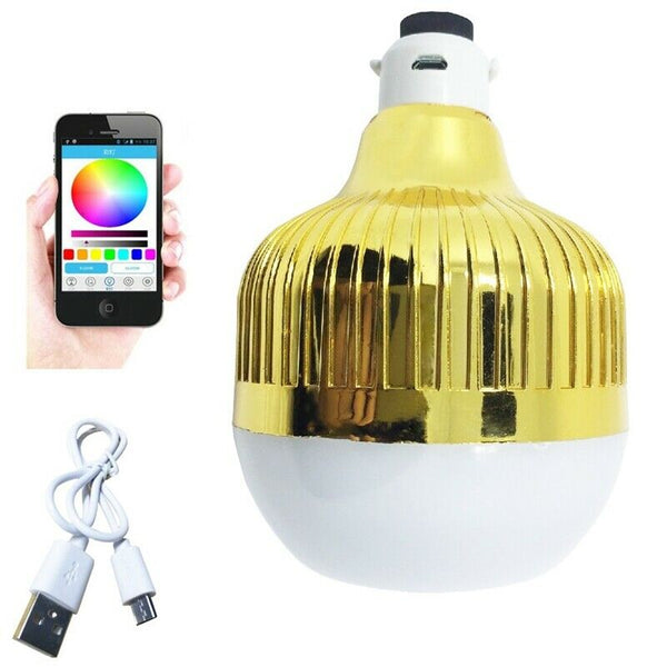 App Control Smart Led Rgb Lamp Wireless Bluetooth Music Speaker Bulb Dimmab P2X2