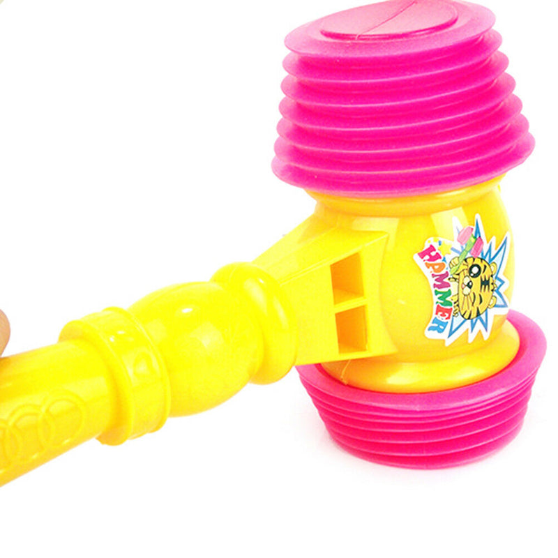 25cm Plastic Whistle Training Toddler Baby Kids Handle Hammer Noisy Whistl To 3C