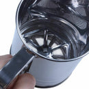 Sieve Stainless Steel Flour Sieve Cup Type Kitchen Accessories Semi-Automat Q6R7