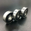 10pcs/set 608-2RS Rubber Cover Sealed Shafts Deep Groove Steel Ball Bearing