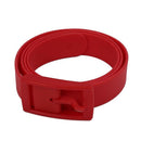 Unisex Stylish Candy Colours Silicone Plastic belt red
