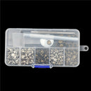 120pcs/setLeatherCraft Repair Double Cap Rivets Tubular Metal Stud Fixing Tool Z