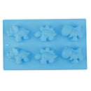 Silicone Molds3D Animal Dinosaur Form Sugar Fondant Soap Jelly Pudding Moulds JR