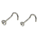 6PCS/Set Stainless Steel Nose Stud Ring Hoop Body Hinged Segment Body PiercinJ~ï¼ˆ