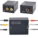 3.5mm Digital to Analog Audio Converter Adapter W/ Fiber Cable RCA Out optical.