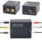 3.5mm Digital to Analog Audio Converter Adapter W/ Fiber Cable RCA Out optical.