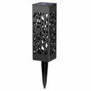 Black Solar Torch Light Garden Walkway Flames LED Waterproof Landscape Law ETQ