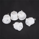 5X Mini Round White 2 Pin Terminal SPST ON-OFF Rocker Switch Snap-in 20mm"123 Bj