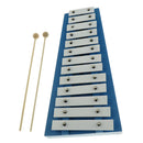 Exquisite 15 Note Xylophone Aluminum Plate with Mallets Glockenspiel Hand Knock