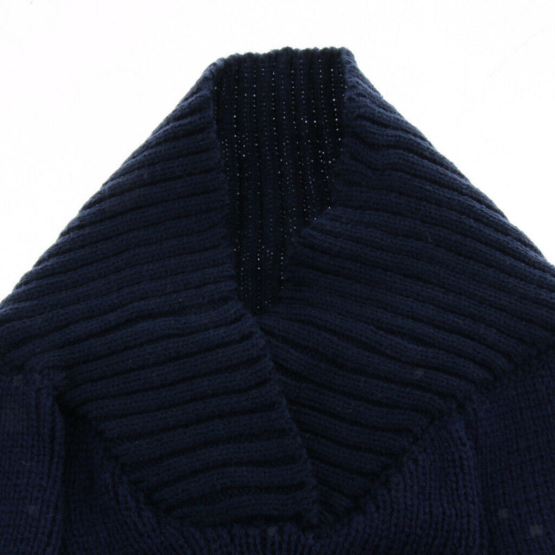 Pet Dog Puppy Blue Sweater Autumn Winter Clothes Warm Jumper Costume   XS