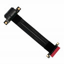 4X To 4X PCI-E Extension Cable 180 degree Ribbon Flexible Relocate Cable Ad