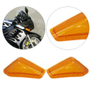 2pcs Yellow Front Indicator Turn Signal Light Lens Cover Shell Left and Right