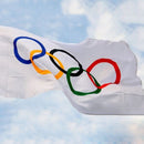 Summer Olympic Flag 5 x 3 FT 100% Polyester With Eyelets Banner Sign Rings F5M4