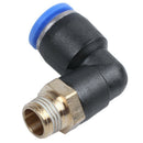 20 Pcs Quick Connectors Pneumatic Fittings 8mm x 1/8" PT Male Thread