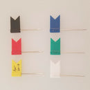 100 Pieces Map Flag Push Pins Tacks, Assorted 7 Colors