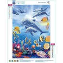 5D Diamond Sea World Painting DIY Embroidery Cross Stitch Bedroom Decor