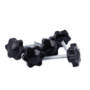M4 x 30 mm Male Thread 25mm Star Head Bolt On Self-tapping Screw Handle 5 P P7Y5