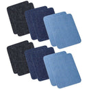 Iron On Denim Patches For Clothing Jeans 12 Pcs, 3 Colors (4.9 inch X 3.7 i