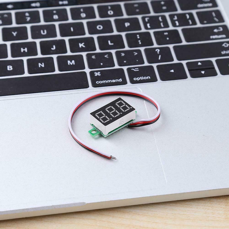 0.36inch LED Digital Voltmeter DC0-100V Three Line Volt Meter(Blue)