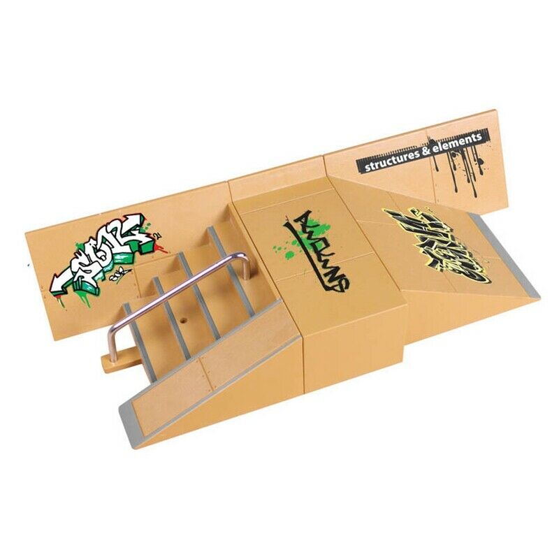 Mini Fashion Finger Skate Park Ramp Kits Rain Skateboard Fingers Training P I3Y1
