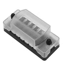 Car Marine Boat 6 Way Blade Fuse Box Holder ATC ATO Fuse Block DC 32V-12V