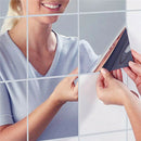 9Pcs Set of Decorative Self-adhesive Stick-on Mirror Tile Stickers Decals WJD