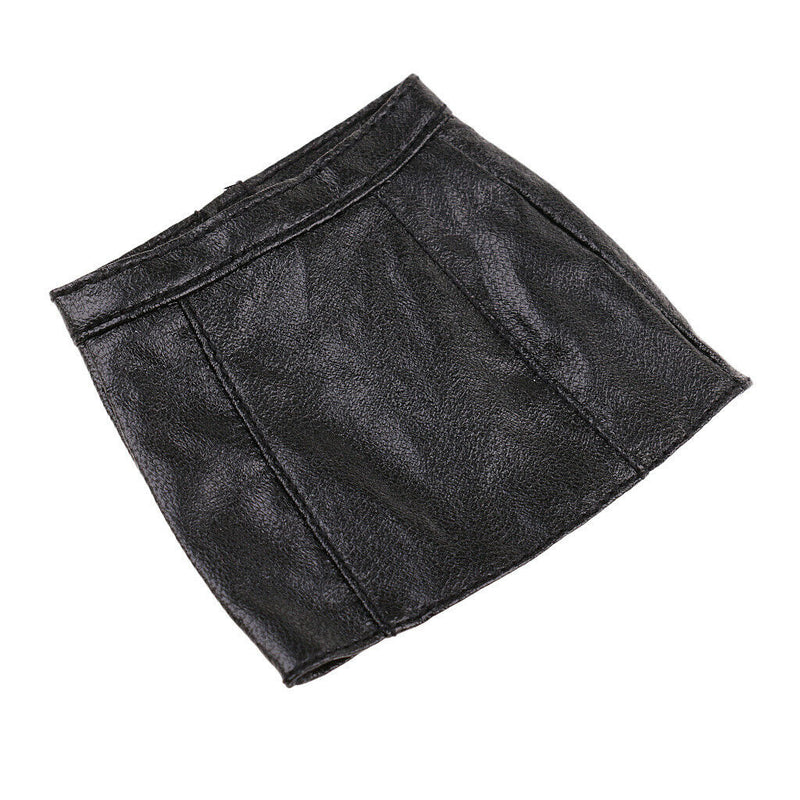 1/6 PU Leather Skirt Clothing for 12'' HT  Kumik CY CG Girl Body Black