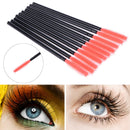 50pcs Disposable Eyelashes Brush Make Up Mascara Brush Kit (Pineapple)