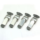 Set of 4 Stainless Steel Spring Loaded Toggle Case Box Chest Trunk Latch Clamp